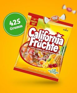 Kẹo cứng trái cây California Fruchte, 425g
