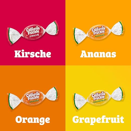 Kẹo cứng trái cây California Fruchte, 425g Kẹo cứng trái cây California Fruchte, 425g