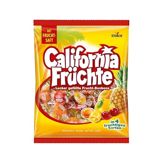 Kẹo cứng trái cây California Fruchte, 425g Kẹo cứng trái cây California Fruchte, 425g