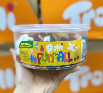 Kẹo dẻo Trolli Fun For All, 1kg Kẹo dẻo Trolli Fun For All, 1kg