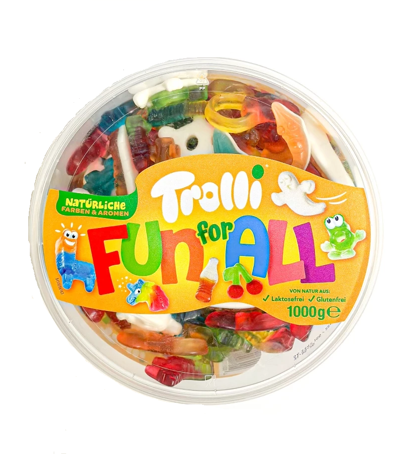 Kẹo dẻo Trolli Fun For All, 1kg Kẹo dẻo Trolli Fun For All, 1kg