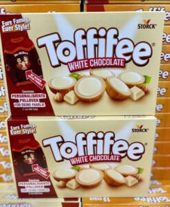 Kẹo mềm caramen chocolate nhân hạt dẻ Toffifee White Chocolate, 15 viên