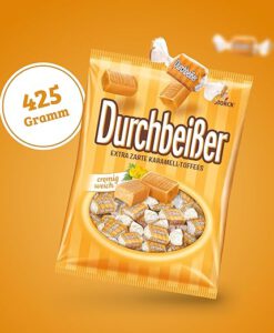 Kẹo mềm caramen Durchbeißer Karamell, 425g