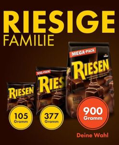 Kẹo socola đen nhân mềm Riesen, 900g