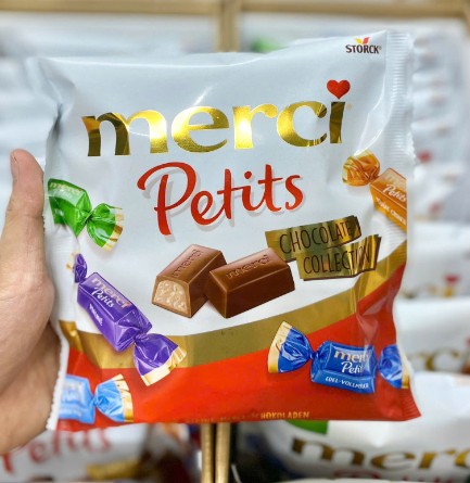 Kẹo socola Merci Petits Chocolate Collections socola tổng hợp, 125g Kẹo socola Merci Petits Chocolate Collections socola tổng hợp, 125g