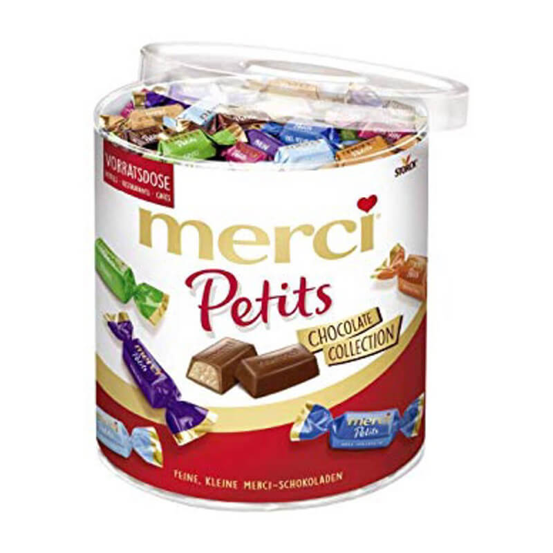 Kẹo socola Merci Petits Chocolate Collections socola tổng hợp, 1000g Kẹo socola Merci Petits Chocolate Collections socola tổng hợp, 1000g