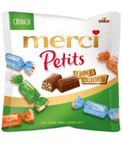 Kẹo socola Merci Petits Crunch nhân hạt giòn, 125g