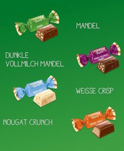 Kẹo socola Merci Petits Crunch nhân hạt giòn, 125g