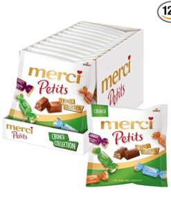 Kẹo socola Merci Petits Crunch nhân hạt giòn, 125g