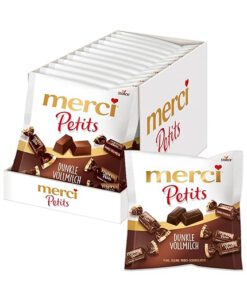 Kẹo socola Merci Petits Dunkle Vollmilch socola đen sữa, 125g