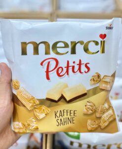 Kẹo socola Merci Petits Kaffee Sahne kem cà phê, 125g