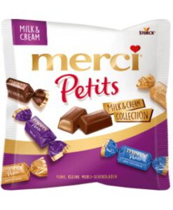 Kẹo socola Merci Petits Milk & Cream nhân kem sữa, 125g