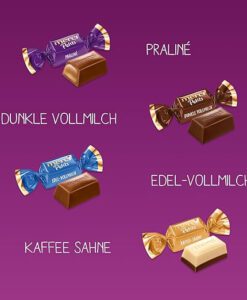 Kẹo socola Merci Petits Milk & Cream nhân kem sữa, 125g