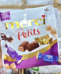 Kẹo socola Merci Petits Milk & Cream nhân kem sữa, 125g