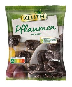 Mận sấy KLUTH Pflaumen Entsteint tách hạt, 200g