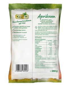 Mơ sấy KLUTH Aprikosen Geschwefelt không hạt, 200g