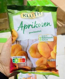 Mơ sấy KLUTH Aprikosen Geschwefelt không hạt, 200g