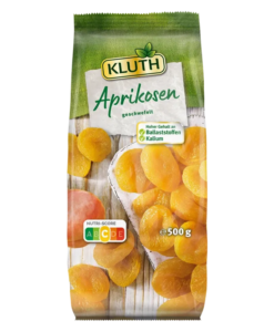 Mơ sấy KLUTH Aprikosen Geschwefelt không hạt, 500g