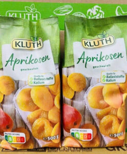 Mơ sấy KLUTH Aprikosen Geschwefelt không hạt, 500g