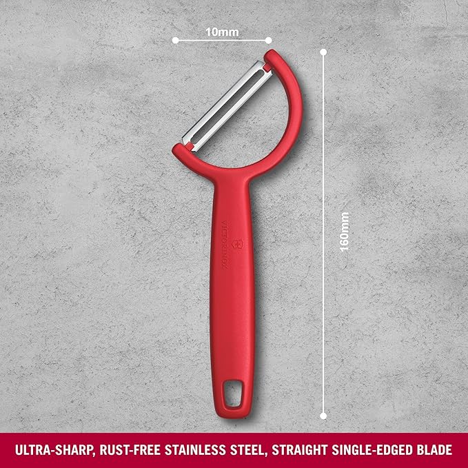Nạo rau củ quả Victorinox Rho Peeler lưỡi thẳng, 1 chiếc Nạo rau củ quả Victorinox Rho Peeler lưỡi thẳng, 1 chiếc