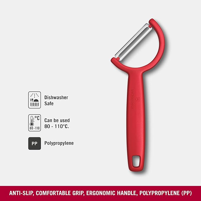 Nạo rau củ quả Victorinox Rho Peeler lưỡi thẳng, 1 chiếc Nạo rau củ quả Victorinox Rho Peeler lưỡi thẳng, 1 chiếc