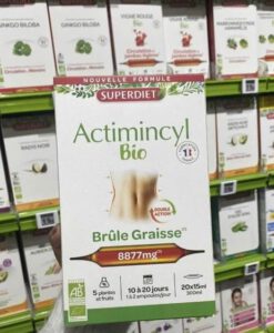 Nước uống SUPERDIET Actimincyl Bio giảm cân, đốt mỡ, 20 ống