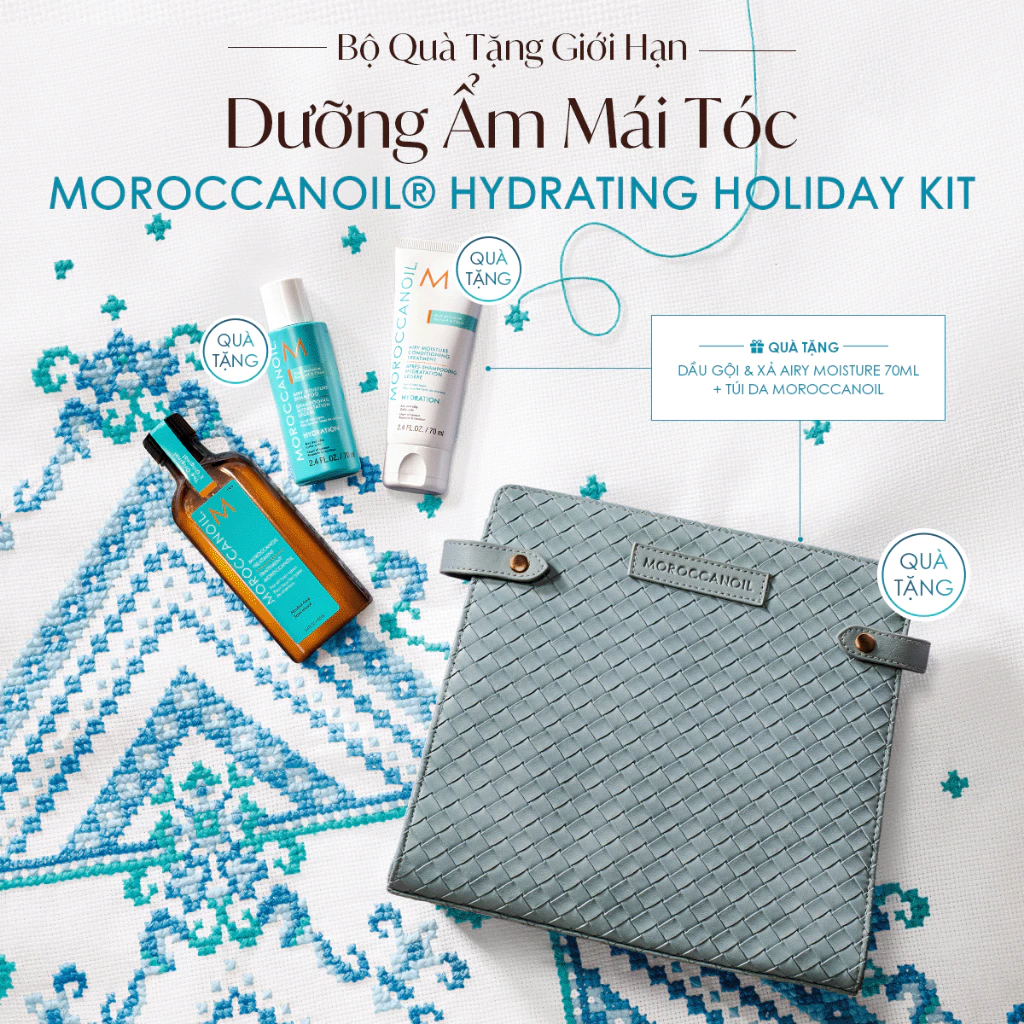 Set dưỡng tóc MOROCCANOIL phiên bản giáng sinh Holiday 2025, 1 set Set dưỡng tóc MOROCCANOIL phiên bản giáng sinh Holiday 2025, 1 set