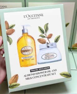SET dầu tắm hạnh nhân và kem dưỡng thể L'Occitane Almond Shower Oil & Milk Concentrate, 1 set