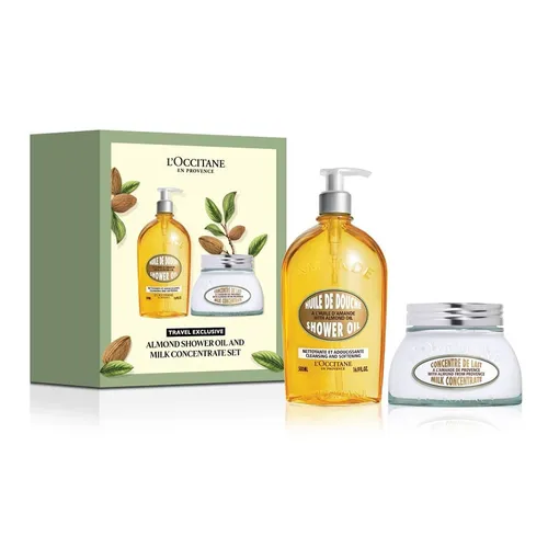 SET dầu tắm hạnh nhân và kem dưỡng thể L'Occitane Almond Shower Oil & Milk Concentrate, 1 set SET dầu tắm hạnh nhân và kem dưỡng thể L'Occitane Almond Shower Oil & Milk Concentrate, 1 set