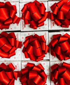 Socola dừa Raffaello Confetteria hộp vuông trắng nơ đỏ, 300g