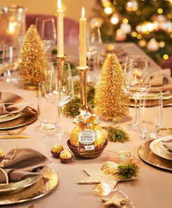 Socola Ferrero Rocher Milch Schocolade cầu nơ vàng, 125g