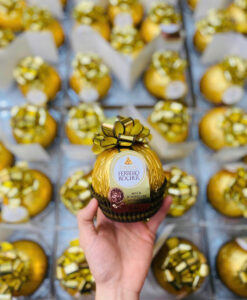 Socola Ferrero Rocher Milch Schocolade cầu nơ vàng, 125g