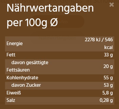 Socola Schogetten Originals Stracciatella, 100g Socola Schogetten Originals Stracciatella, 100g