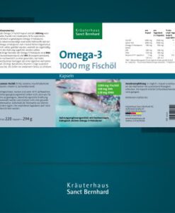 Viên uống dầu cá Sanct Bernhard Omega-3 Fischol 1000 mg, 220 viên