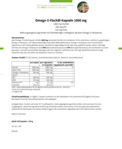 Viên uống dầu cá Sanct Bernhard Omega-3 Fischol 1000 mg, 220 viên