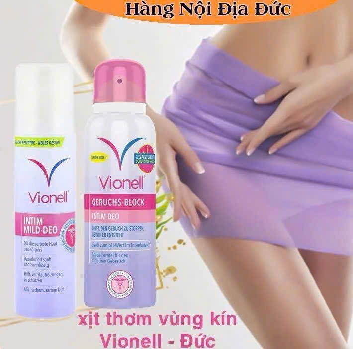 Xịt thơm vùng kín Vionell Intimdeo Geruchsblock, 125 ml Xịt thơm vùng kín Vionell Intimdeo Geruchsblock, 125 ml