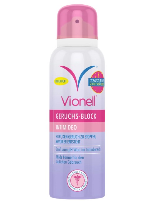 Xịt thơm vùng kín Vionell Intimdeo Geruchsblock, 125 ml Xịt thơm vùng kín Vionell Intimdeo Geruchsblock, 125 ml