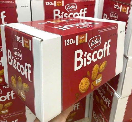 Bánh quy kẹp kem caramen Lotus Biscoff Cream, 120 chiếc Bánh quy kẹp kem caramen Lotus Biscoff Cream, 120 chiếc