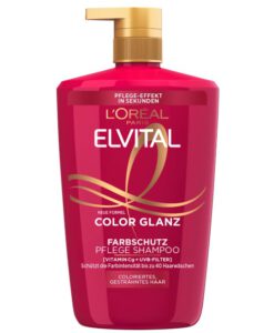 Dầu gội Loreal Elvital Color Glanz cho tóc nhuộm, 1 lít