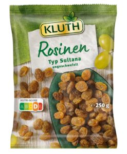 Nho vàng sấy KLUTH Rosinen Typ Sultana, 250g