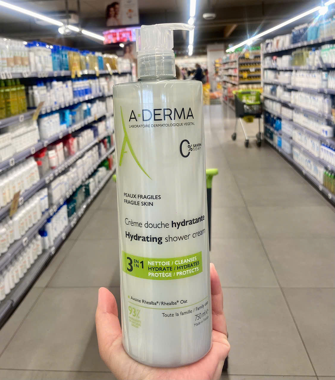 Sữa tắm ADERMA Gel douche Hydra Protecteur dưỡng ẩm, giảm mụn, 750ml Sữa tắm ADERMA Gel douche Hydra Protecteur dưỡng ẩm, giảm mụn, 750ml