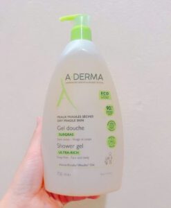 Sữa tắm ADERMA Gel douche Hydra Protecteur dưỡng ẩm, giảm mụn, 750ml