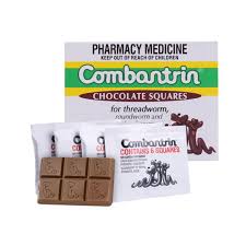 Thuốc tẩy giun Combantrin Chocolate Squares, 24 viên Thuốc tẩy giun Combantrin Chocolate Squares, 24 viên