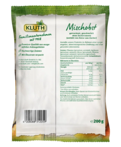 Trái cây sấy tổng hợp KLUTH Mischobst, 200g