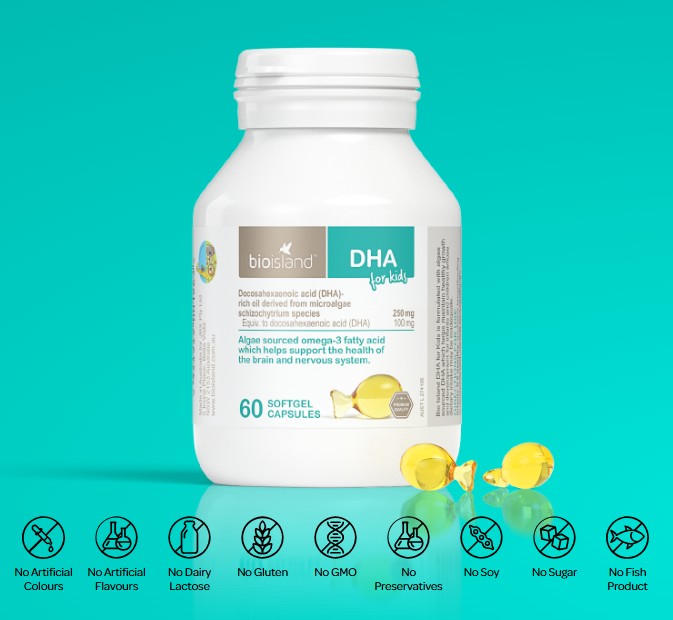 Viên uống Bio Island DHA For Kids cho trẻ em, 60 viên Viên uống Bio Island DHA For Kids cho trẻ em, 60 viên
