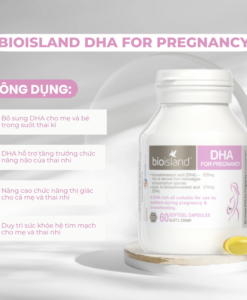Viên uống Bio Island DHA For Pregnancy bổ sung DHA cho bà bầu, 60 viên