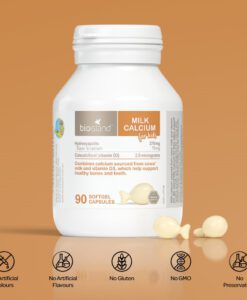 Viên uống Bio Island Milk Calcium For Kids bổ sung canxi cho trẻ em, 90 viên
