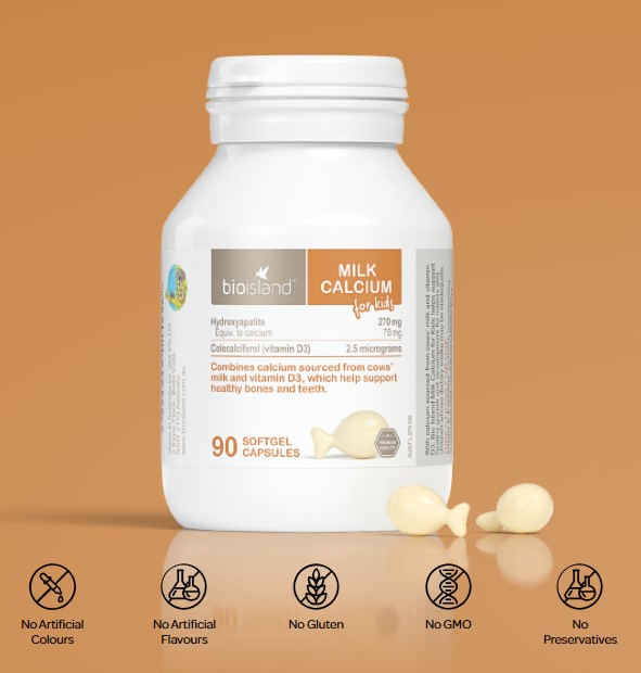 Viên uống Bio Island Milk Calcium For Kids bổ sung canxi cho trẻ em, 90 viên Viên uống Bio Island Milk Calcium For Kids bổ sung canxi cho trẻ em, 90 viên