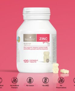 Viên uống Bio Island Zinc For Kids bổ sung kẽm cho trẻ em, 120 viên
