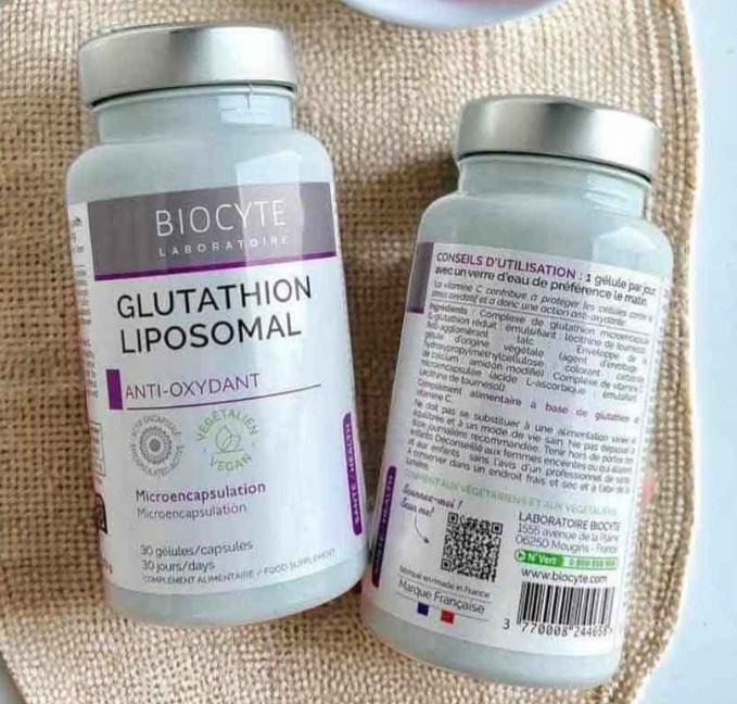 Viên uống trắng da BIOCYTE Glutathion Liposomal, 30 viên Viên uống trắng da BIOCYTE Glutathion Liposomal, 30 viên